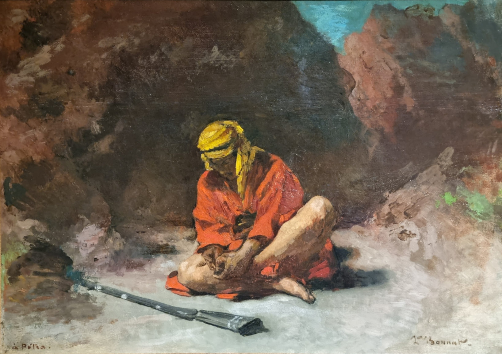 Arabe enlevant une épine de son pied - Léon Bonnat