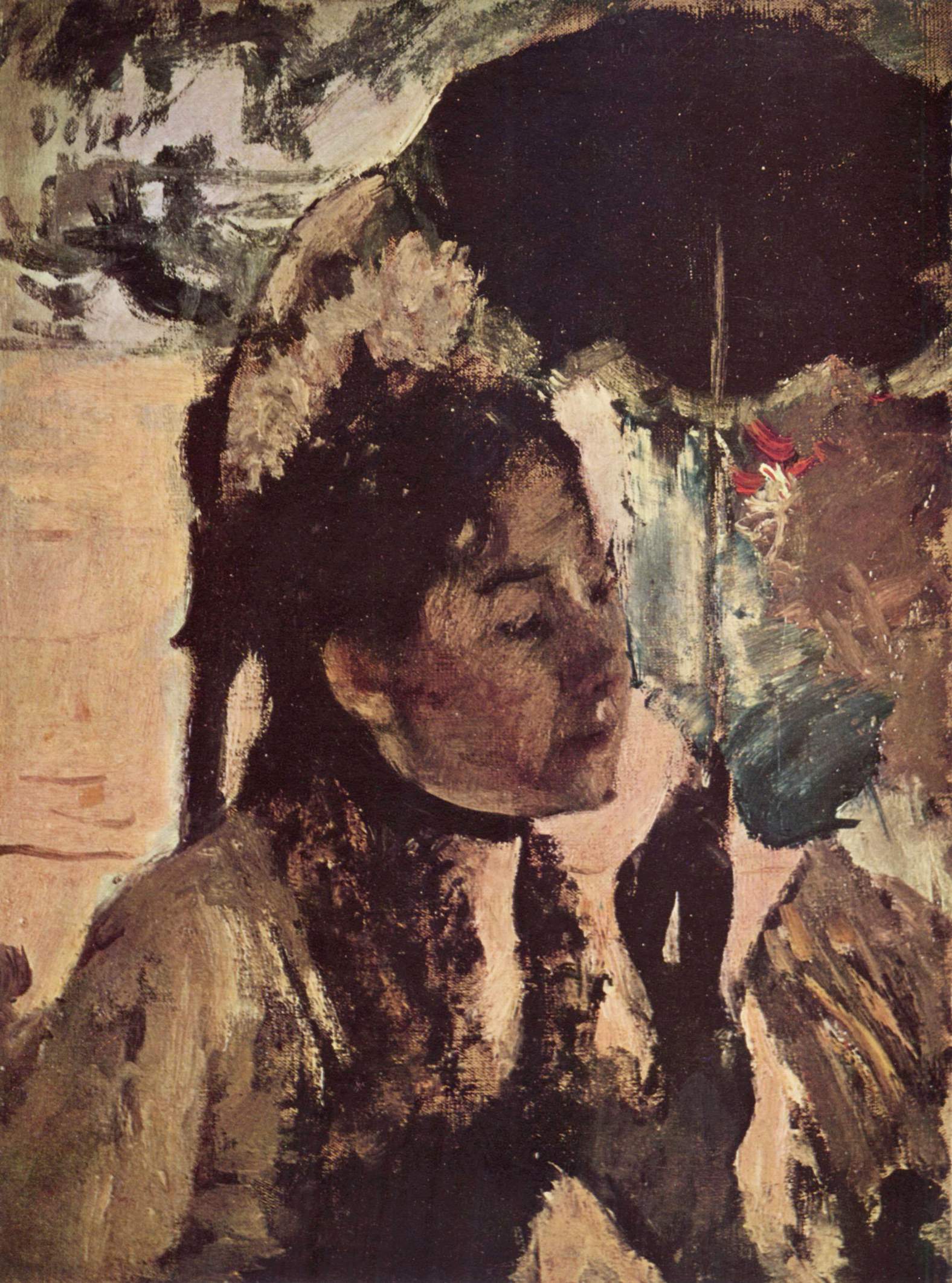 Reproduction du tableau « Aux Tuileries, La Femme à l'ombrelle - Edgar Degas » par Alpha Reproduction en peinture à l’huile