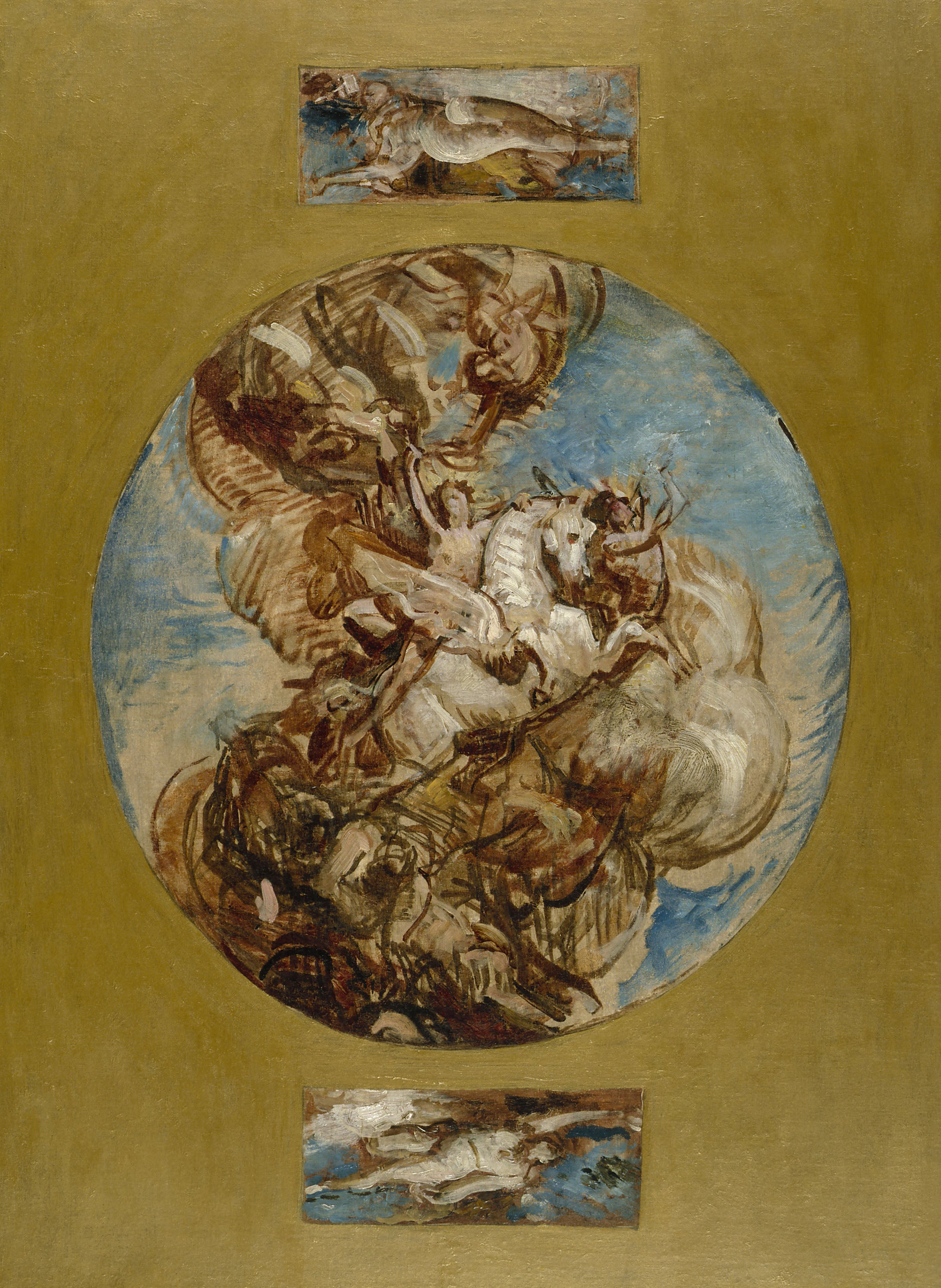 Esquisse pour le salon des Arts à l'Hôtel de Ville de Paris : La glorification de l'Art - Léon Bonnat