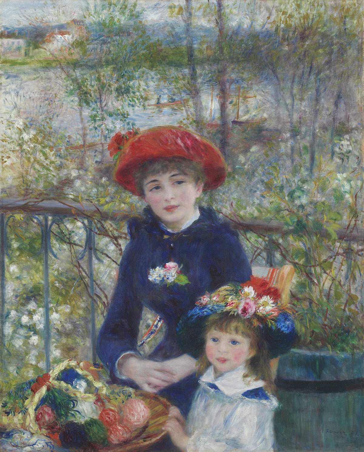 Les Deux Sœurs ou Sur la terrasse de Renoir, peint à Chatou en 1881
