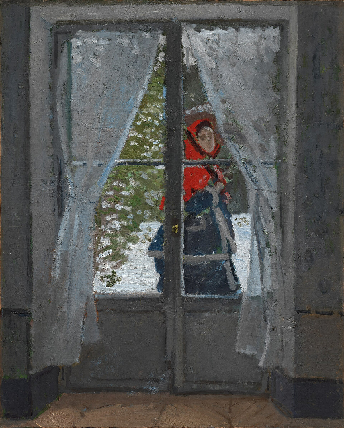 Claude Monet, La Capeline rouge, The Red Kerchief, Camille Monet
