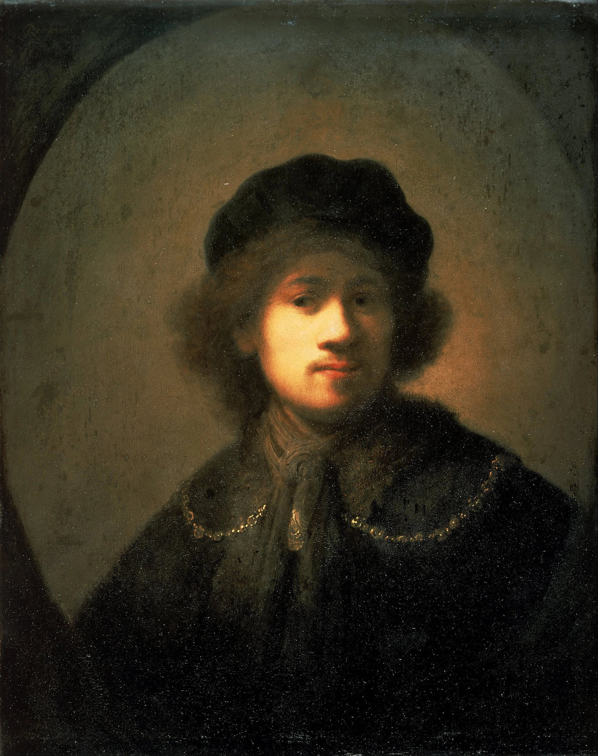 Rembrandt jeune homme dans son autoportrait vers 1630 à la Walker Art Gallery