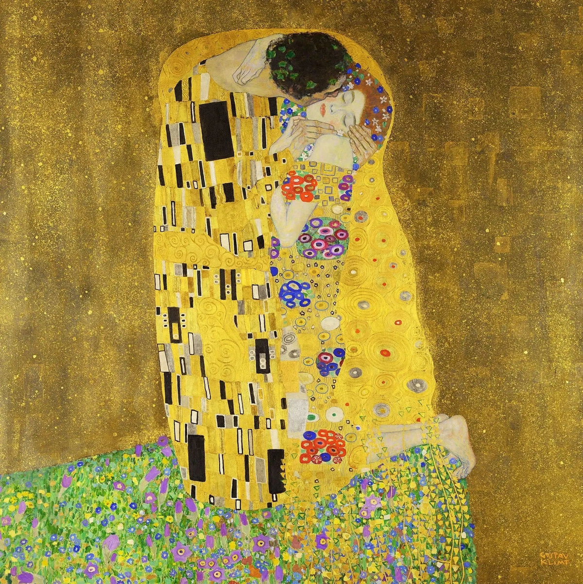 Le Baiser, Gustav Klimt, 1907–1908