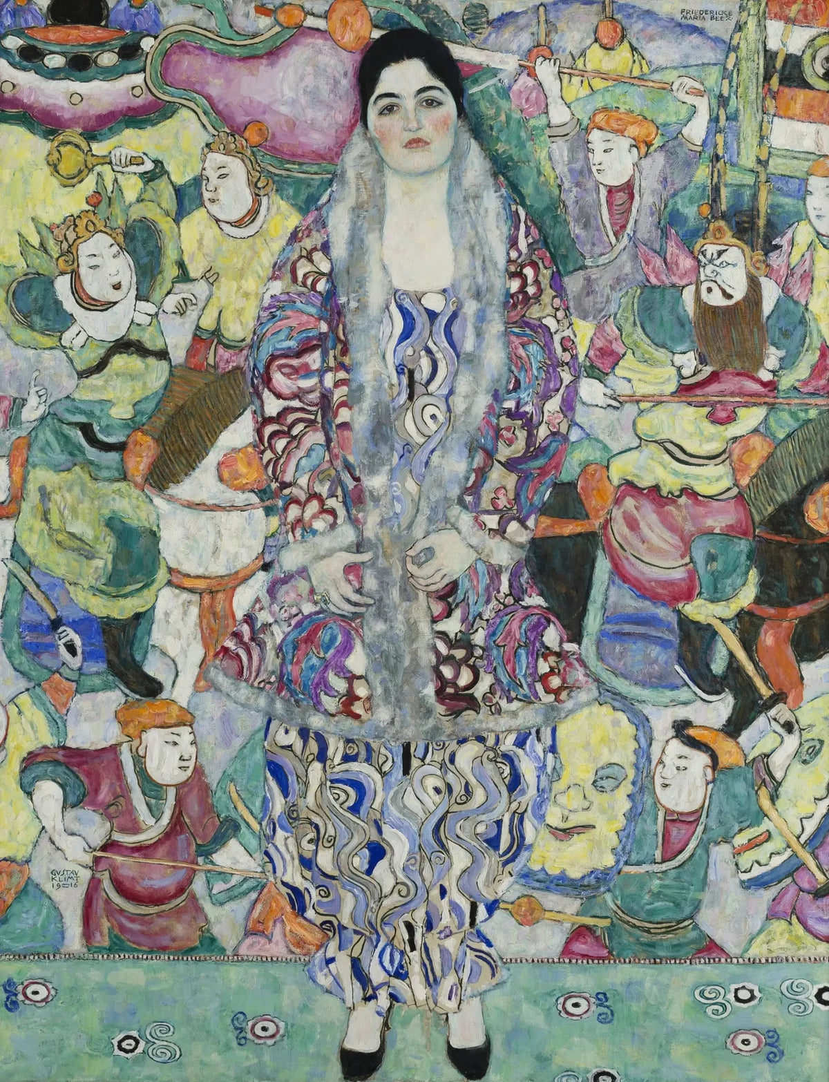 Portrait de Friederike Maria Beer par Gustav Klimt, œuvre entière