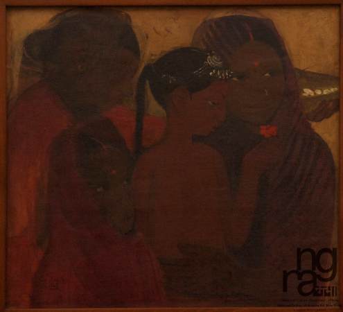 Femmes en rouge - Amrita Sher-Gil