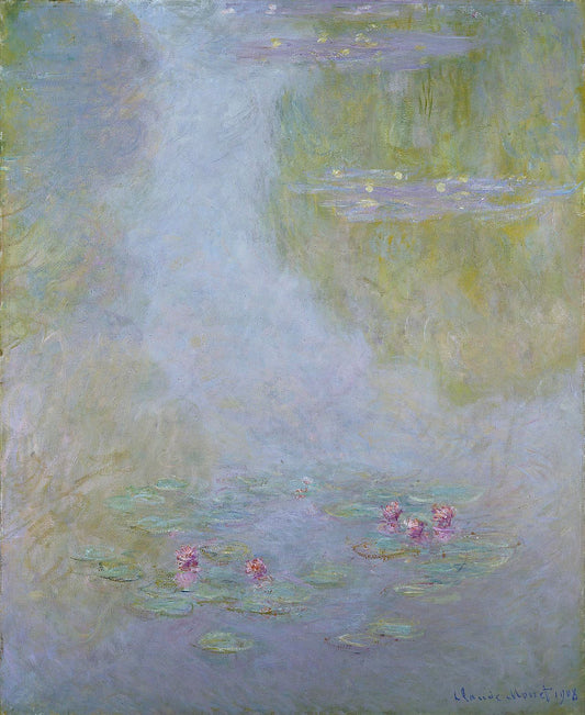 🌫️ Nymphéas – Reflets et Silence, Claude Monet, 1908