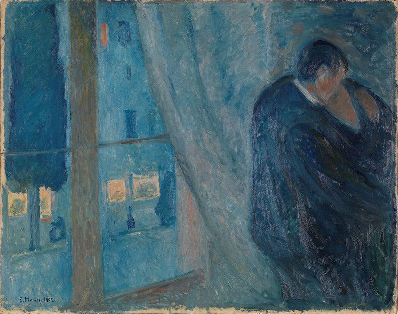 Le Baiser près de la fenêtre - Edvard Munch