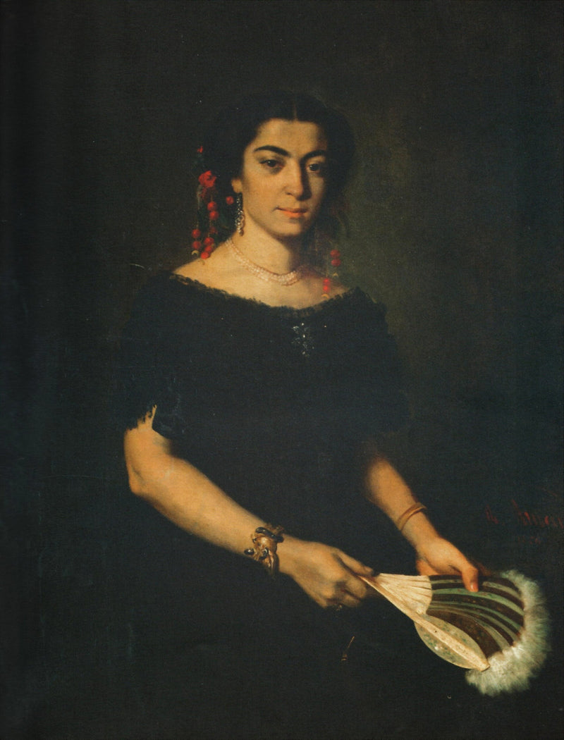 Portrait à l’éventail - Theodor Aman