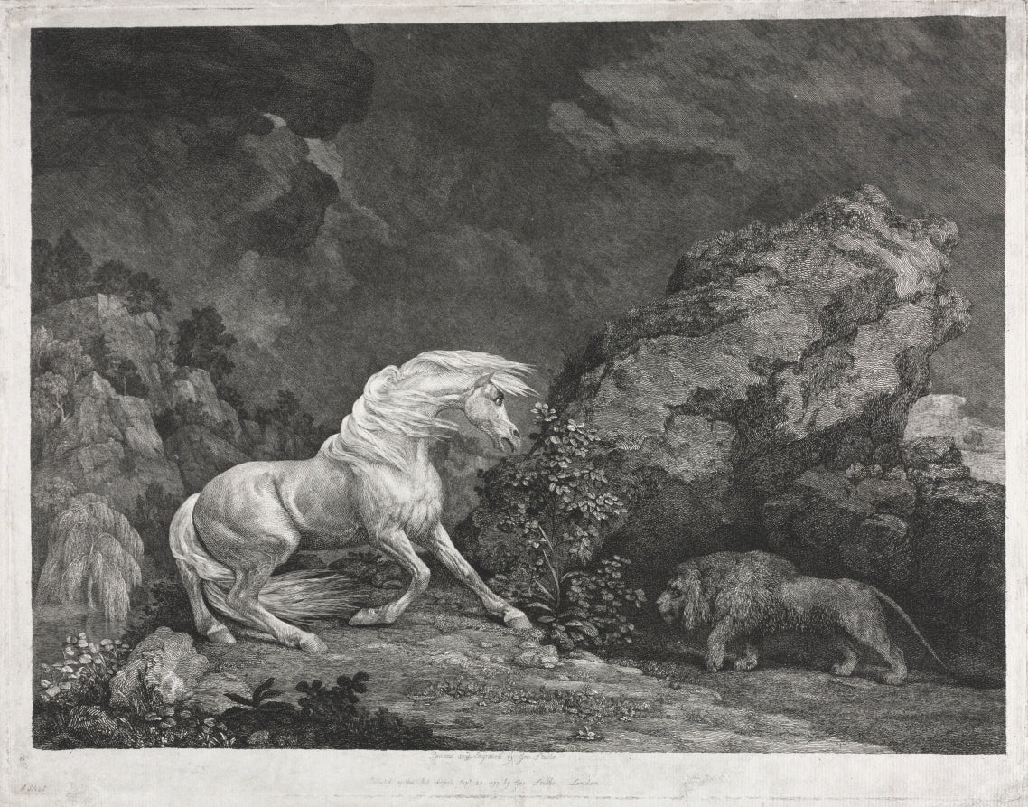 Horse Frightened by a Lion - George Stubbs
