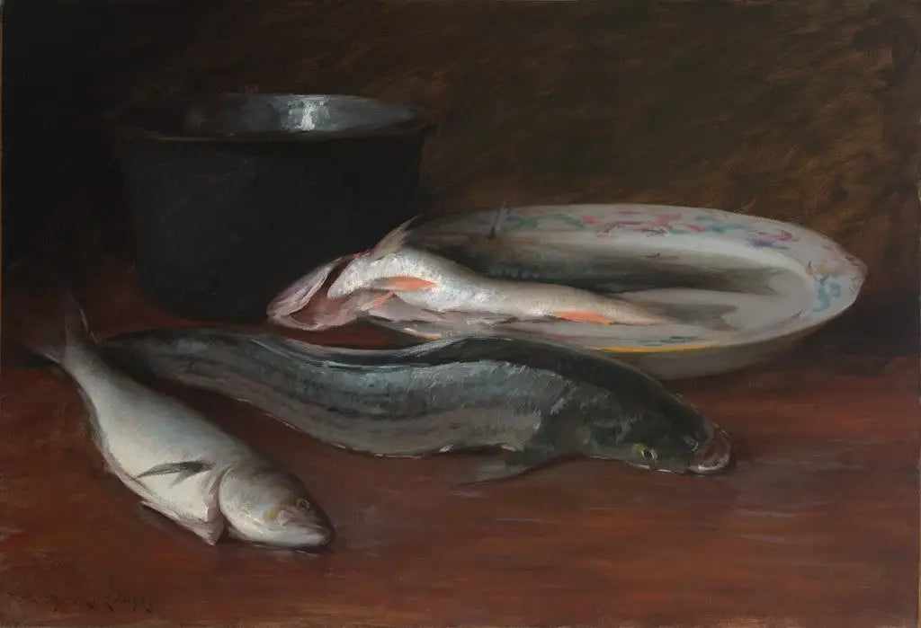 Nature morte aux poissons - William Merritt Chase - Alpha Reproduction