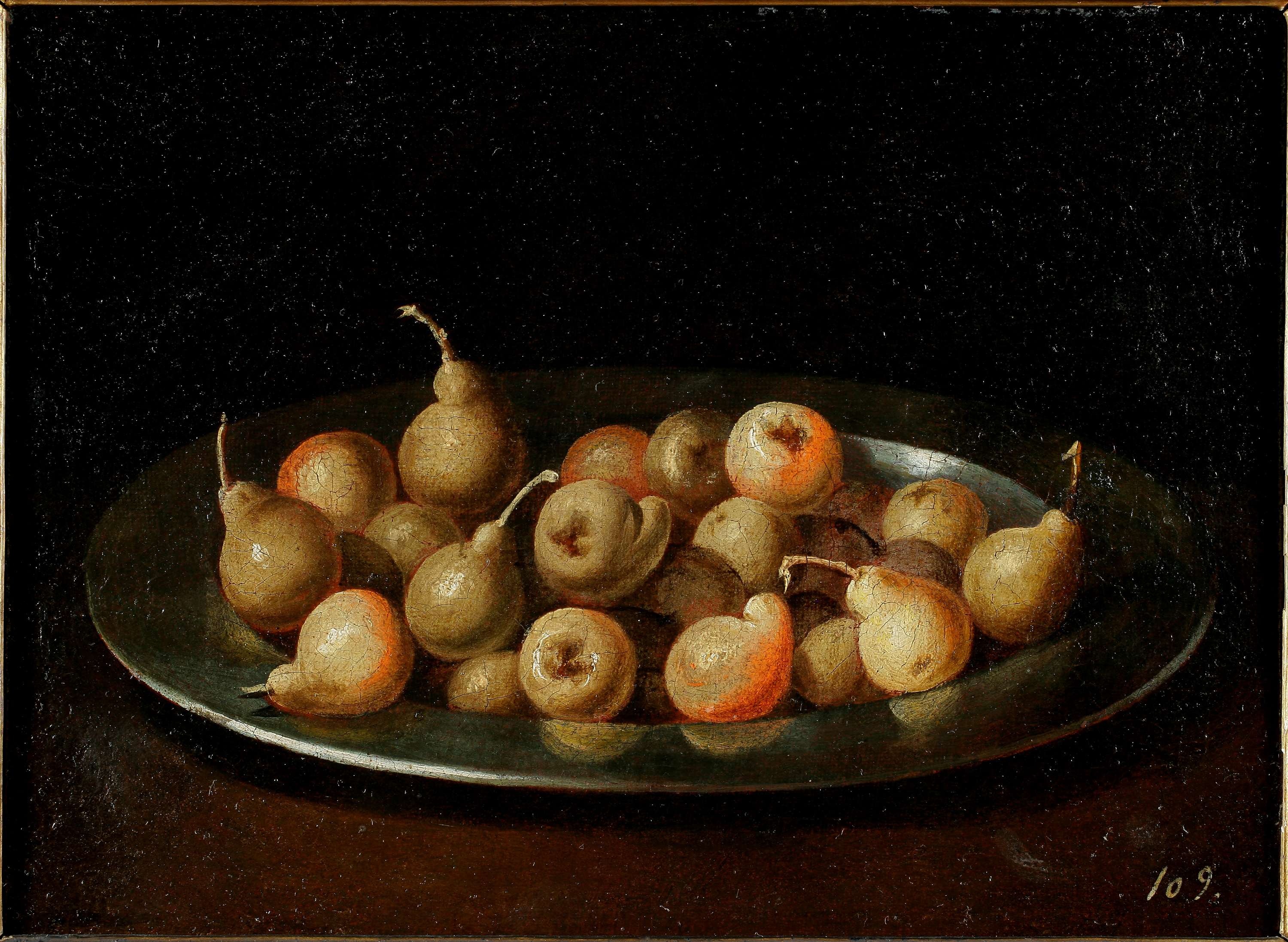 Poires sur un plat en argent - Juan van der Hamen
