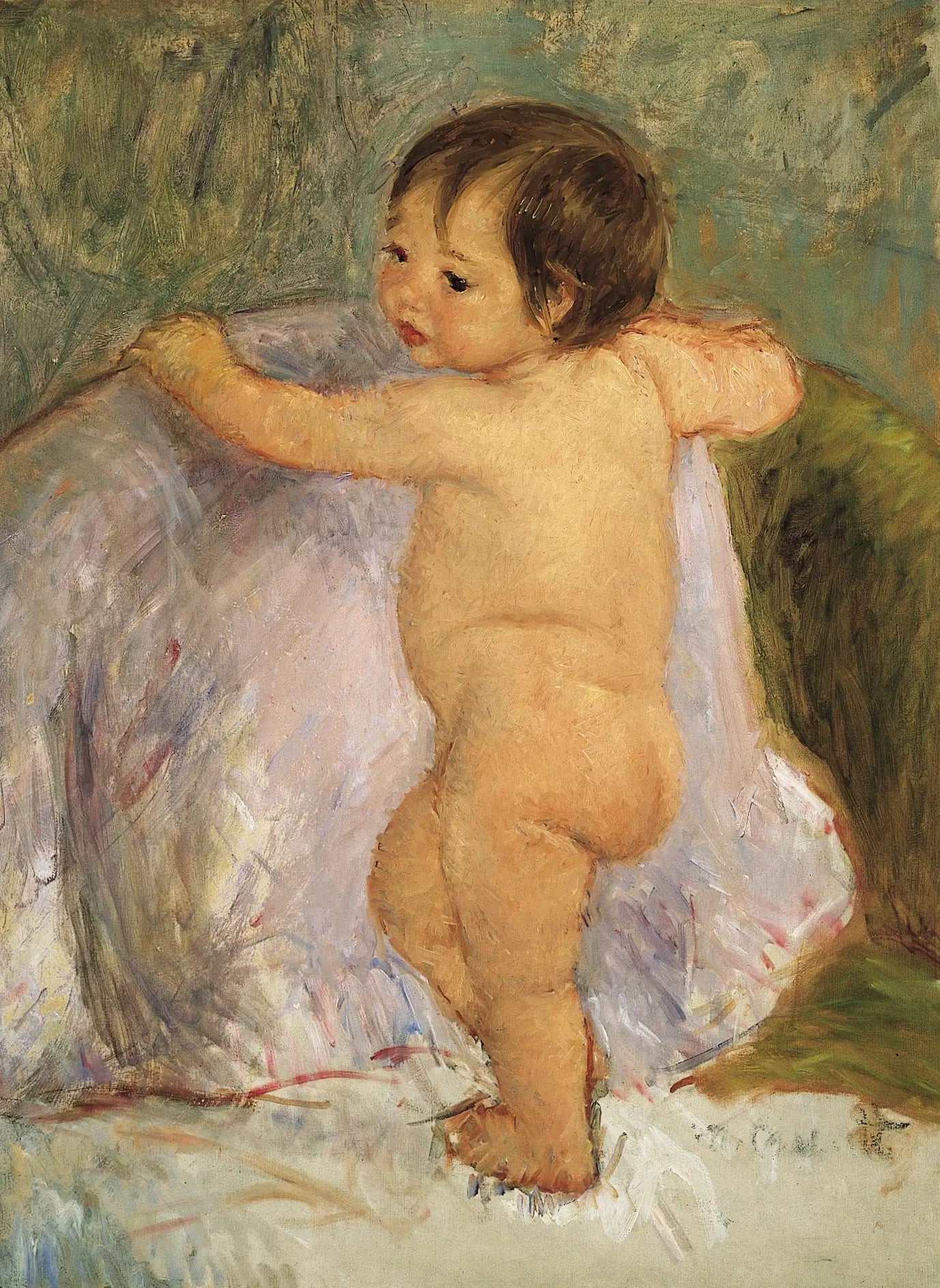 Reproduction du tableau « L'enfant - Mary Cassatt » par Alpha Reproduction en peinture à l’huile