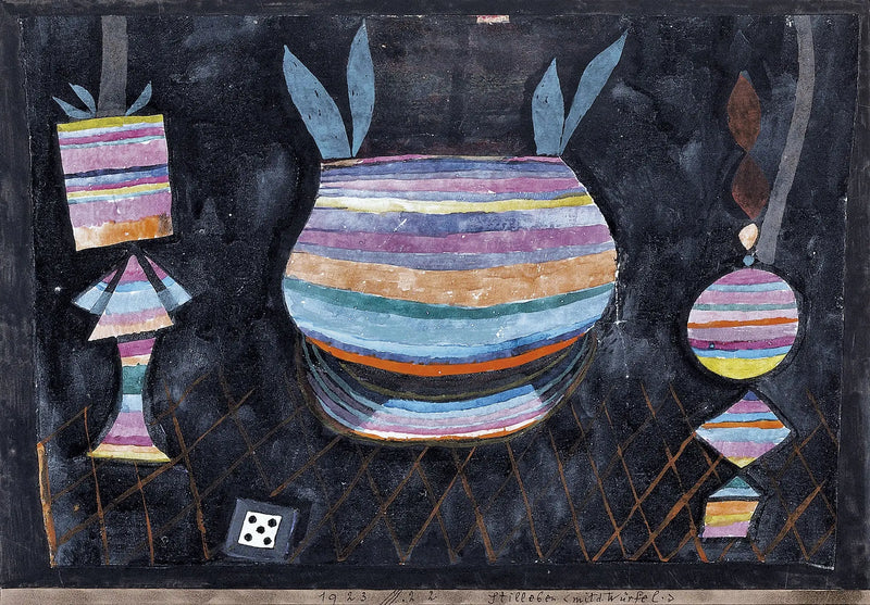 डाइस के साथ मृत प्रकृति - पॉल क्ले