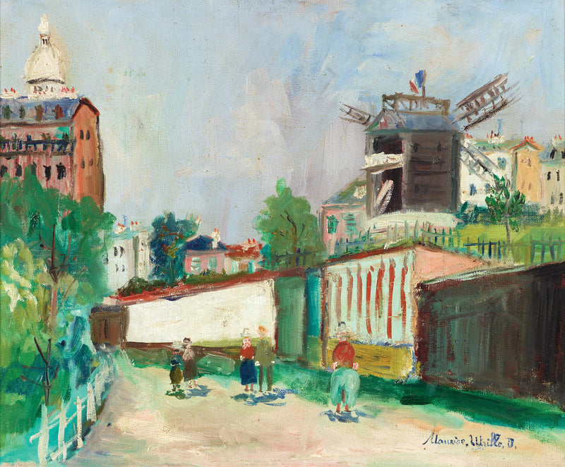 Moulin de la Galette à Montmartre (1945) - Maurice Utrillo