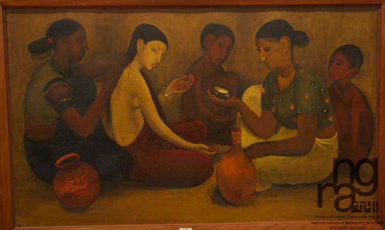 La Toilette de la mariée - Amrita Sher-Gil