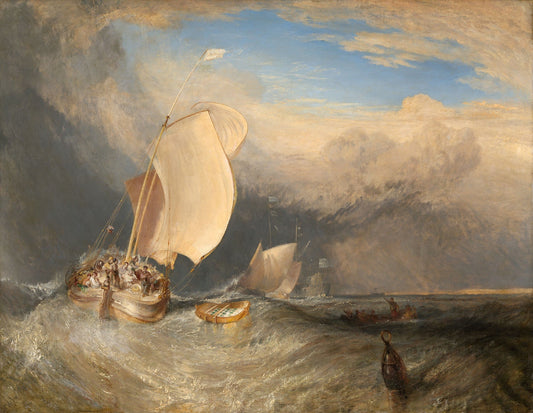 Bateaux de pêche - William Turner - Reproductions de tableaux et peintures haut de gamme