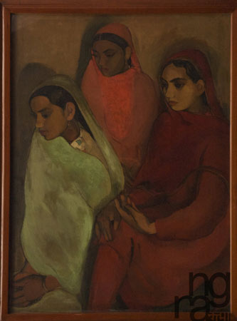 Groupe de trois jeunes filles - Amrita Sher-Gil