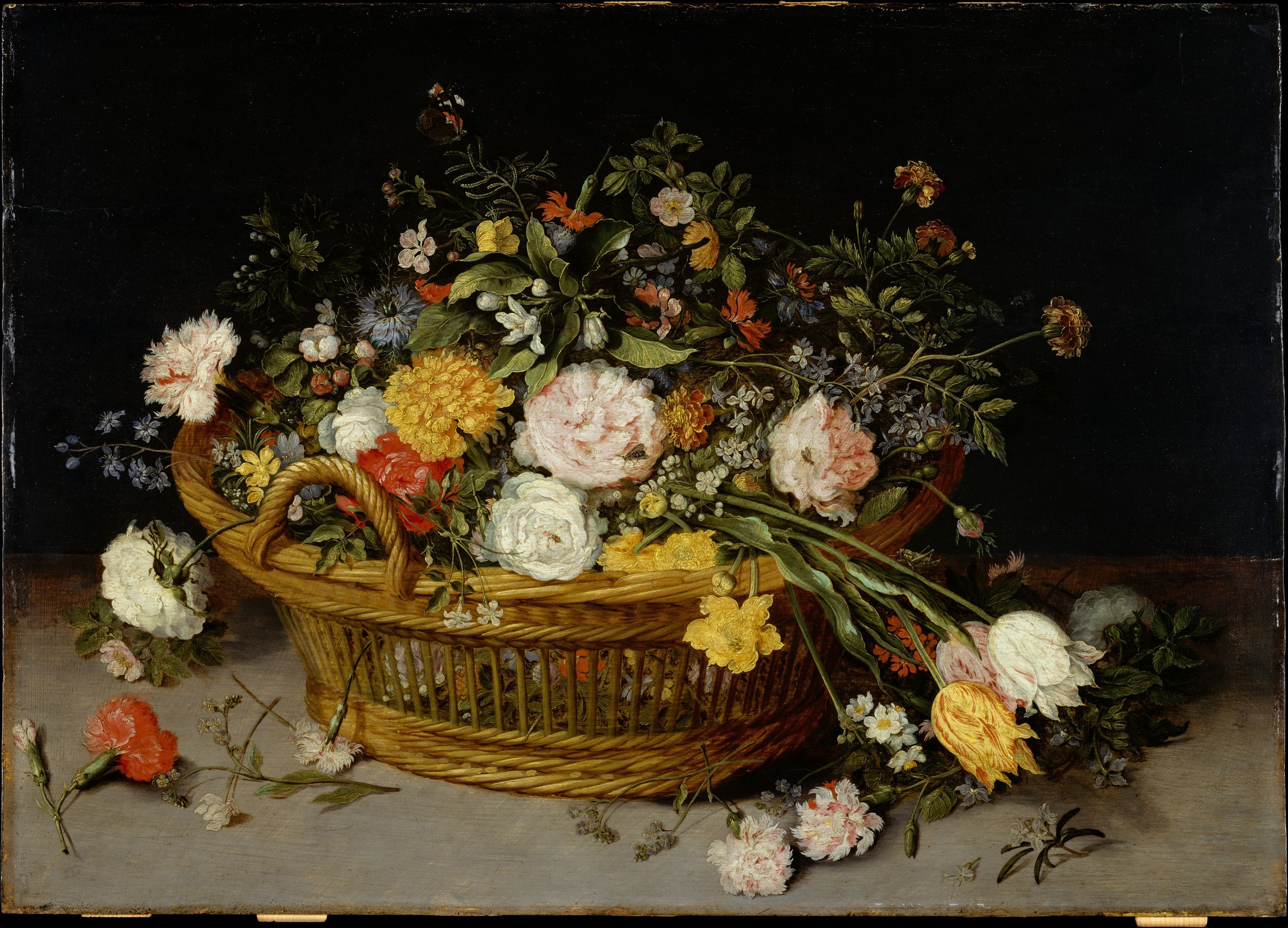 Un panier de fleurs - Jan Brueghel le Jeune
