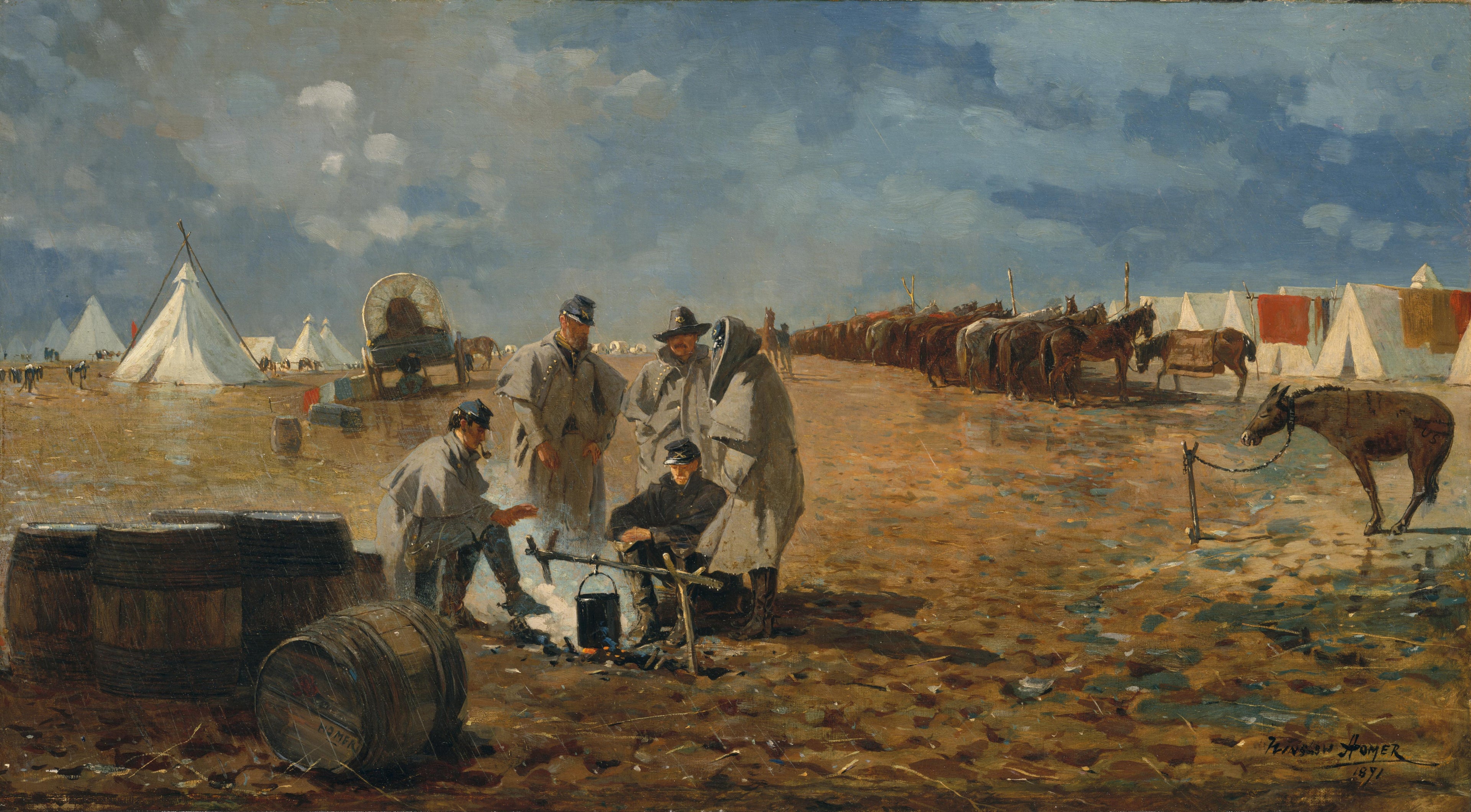 Journée pluvieuse au camp - Winslow Homer