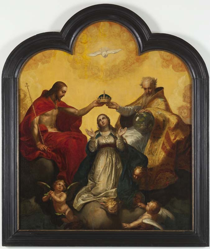 Couronnement de la vierge - Abraham Bloemaert image 1 copie de tableau peinte à la main