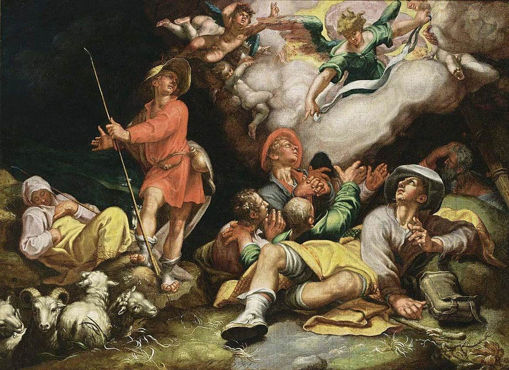 L'Annonciation aux bergers - Abraham Bloemaert image 1 reproduction d’œuvre d’art à l’huile