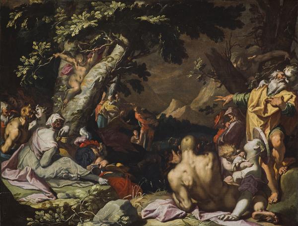 Miracle des pains (Jésus nourrit les cinq mille) - Abraham Bloemaert image 1 reproduction réalisée par Alpha Reproduction