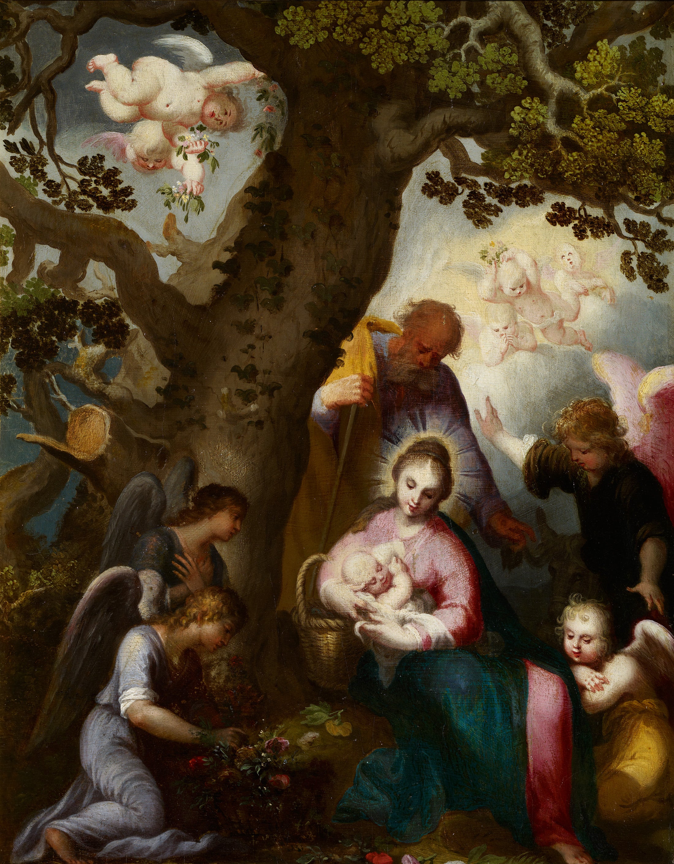 Vol vers l'Égypte. - Abraham Bloemaert