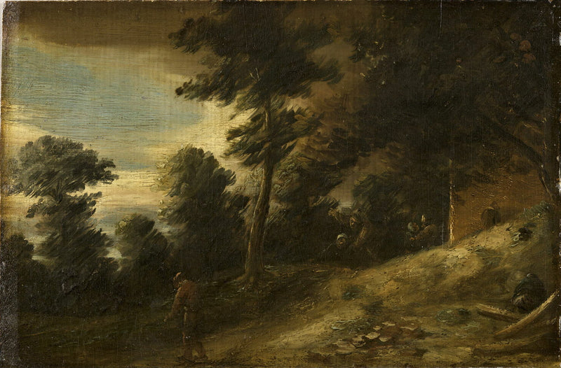 Paysage au crépuscule - Adriaen Brouwer