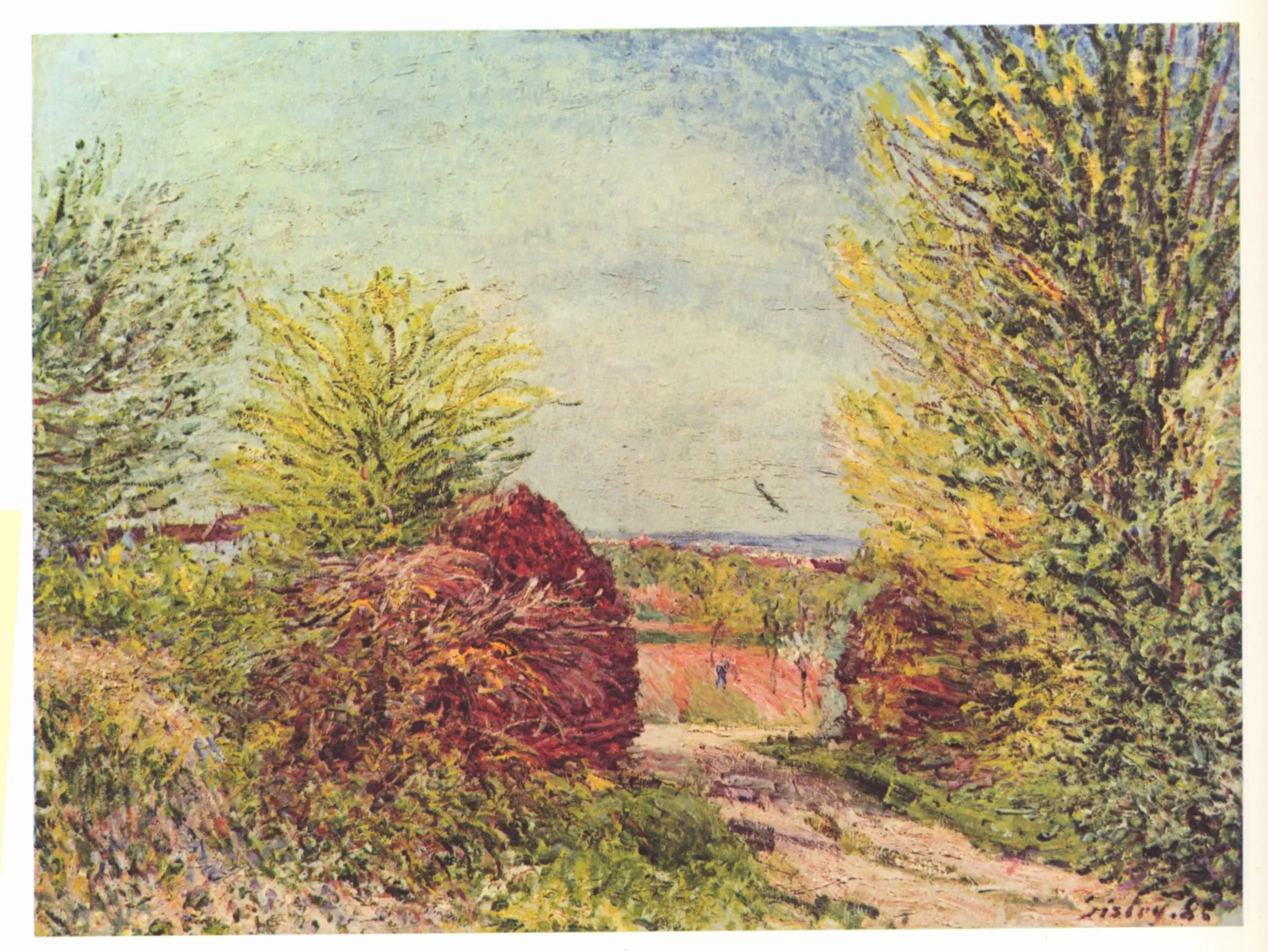 Reproduction du tableau « Sentier à Veneux-Nadon au printemps - Alfred Sisley » par Alpha Reproduction en peinture à l’huile