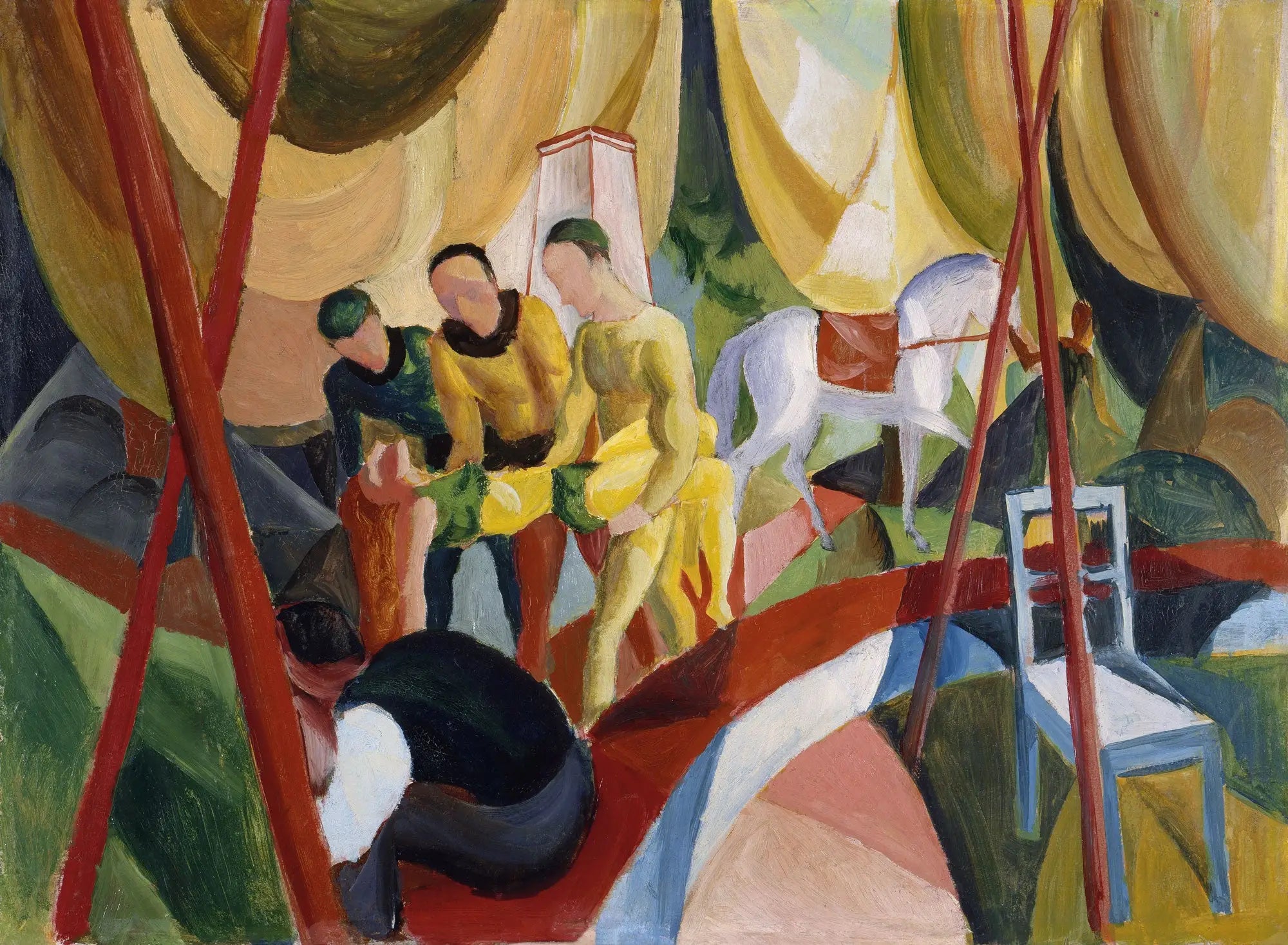 Reproduction du tableau « Cirque - August Macke » par Alpha Reproduction en peinture à l’huile