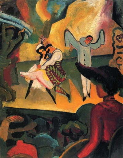 Reproduction du tableau « Ballet russe I - August Macke » par Alpha Reproduction en peinture à l’huile
