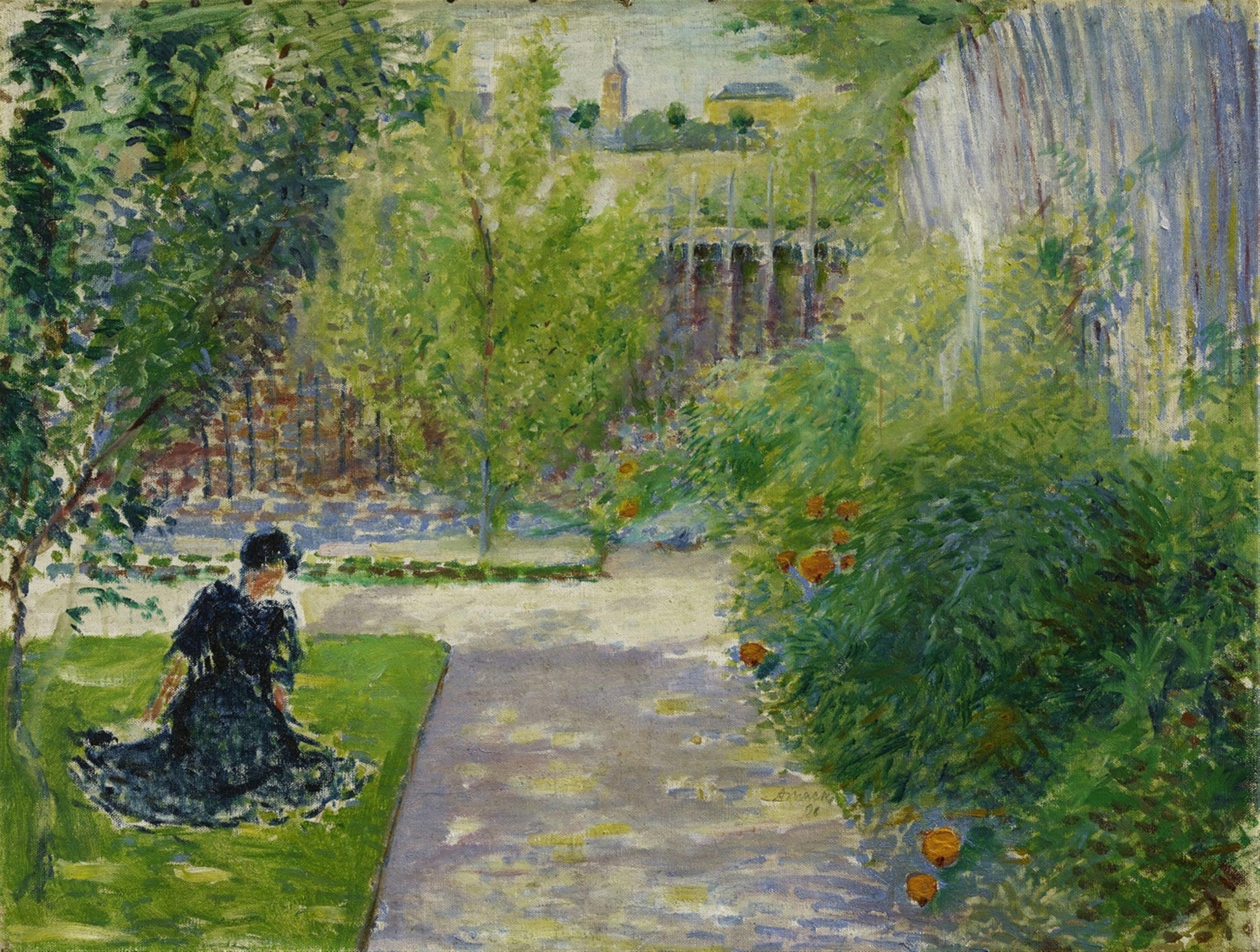 Reproduction du tableau « Q134006172 - August Macke » par Alpha Reproduction en peinture à l’huile
