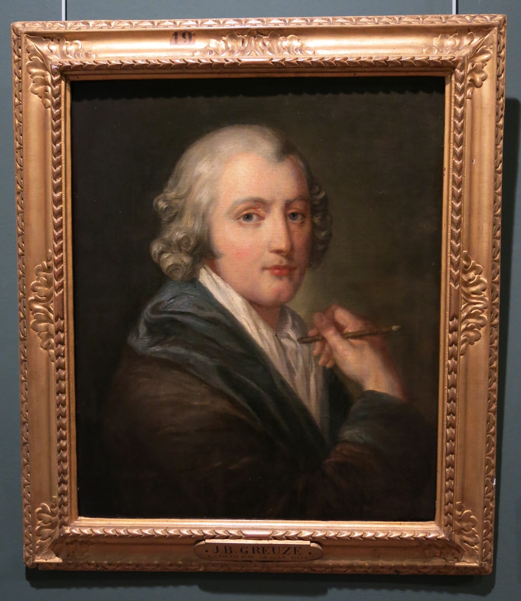 Autoportrait - Jean-Baptiste Greuze - Alpha Reproduction