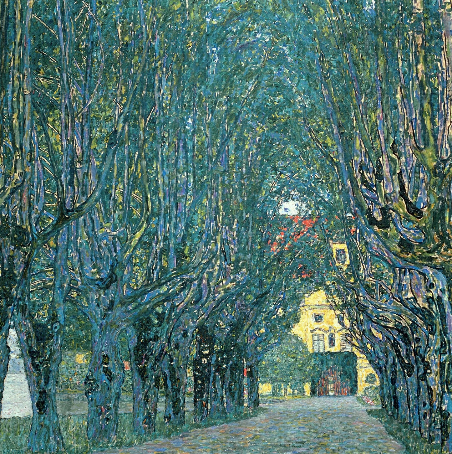 🌳✨ Schloss Kammer पार्क में एवेन्यू – गुस्ताव क्लिम्ट (1912)