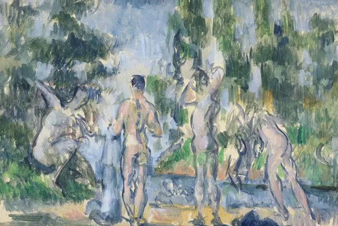 Reproduction du tableau « Baigneurs - Paul Cézanne » par Alpha Reproduction en peinture à l’huile