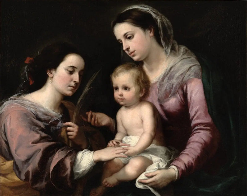 सेंट कैथरीन का रहस्यमय विवाह - बार्टोलोमे़ Esteban Murillo