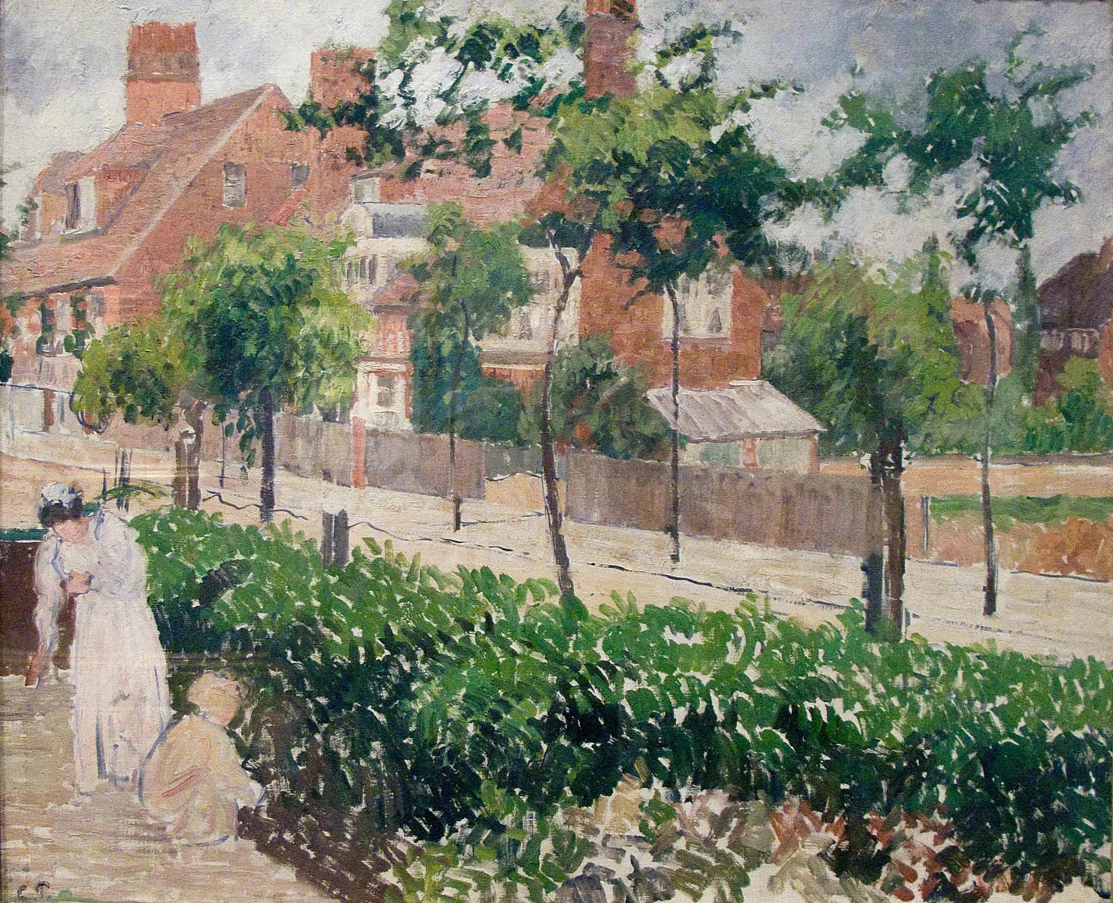 Reproduction du tableau « Bath Road, Londres, (croquis) - Camille Pissarro » par Alpha Reproduction en peinture à l’huile