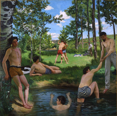 Reproduction du tableau « Scène d’été - Frédéric Bazille » par Alpha Reproduction en peinture à l’huile