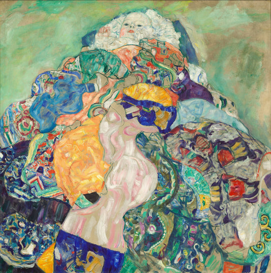 👶🎨 पालने में बच्चा – गुस्ताव क्लिम्ट (1917–1918)