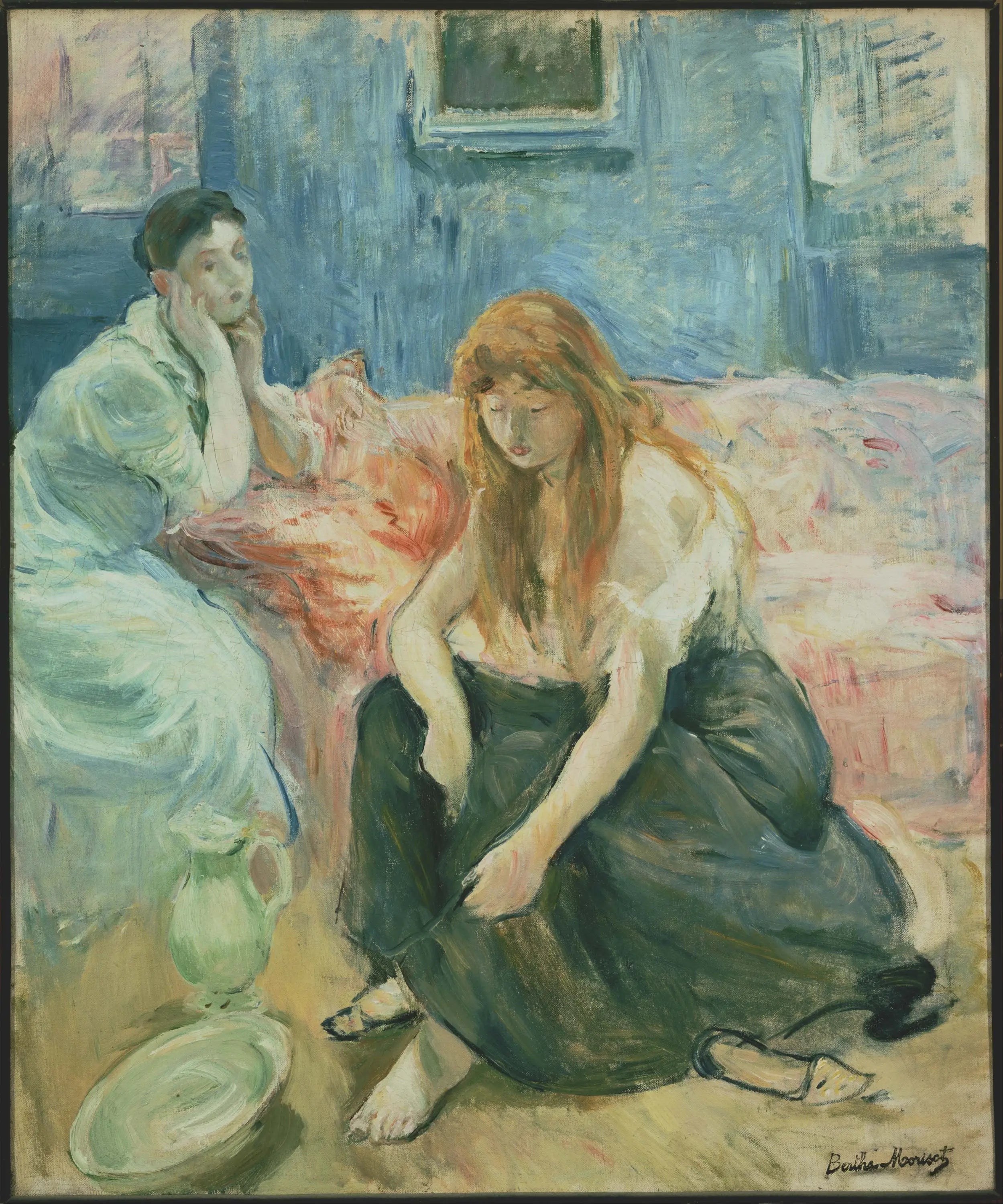 Reproduction du tableau « Deux filles - Berthe Morisot » par Alpha Reproduction en peinture à l’huile