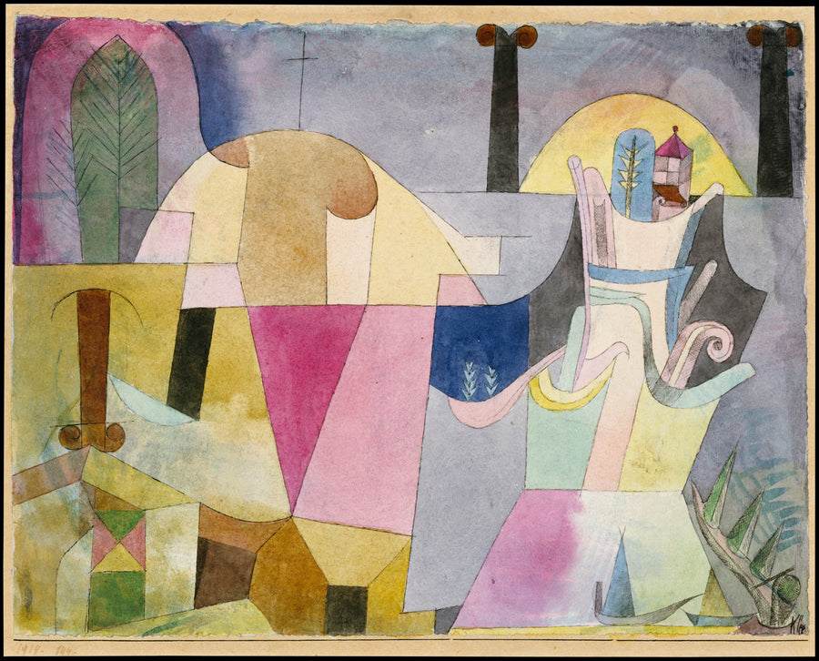 Black Columns in a Landscape - Paul Klee
