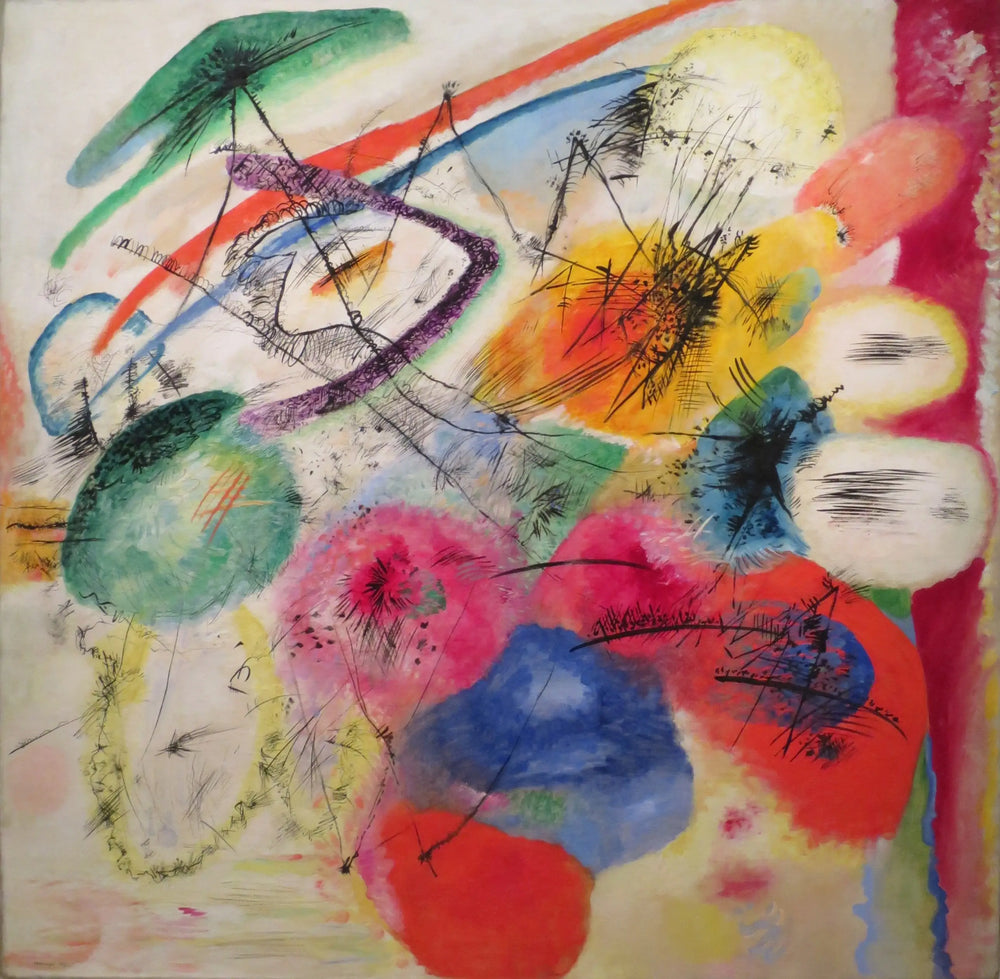 Reproduction du tableau « Lignes noires - Vassily Kandinsky » par Alpha Reproduction en peinture à l’huile