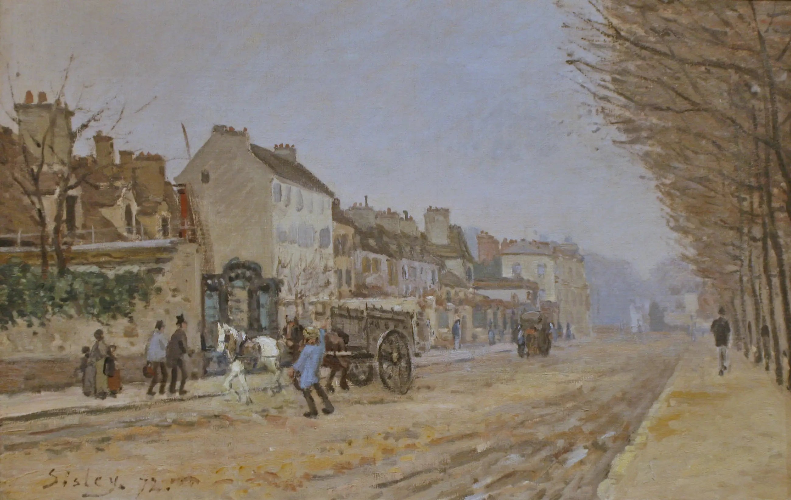 Reproduction du tableau « Boulevard Héloïse, Argenteuil - Alfred Sisley » par Alpha Reproduction en peinture à l’huile