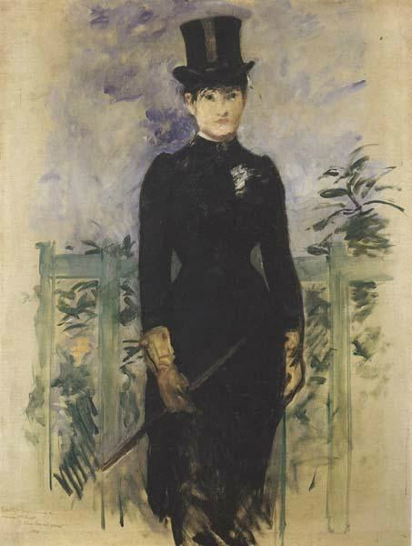 Reproduction du tableau « Amazone - Édouard Manet » par Alpha Reproduction en peinture à l’huile