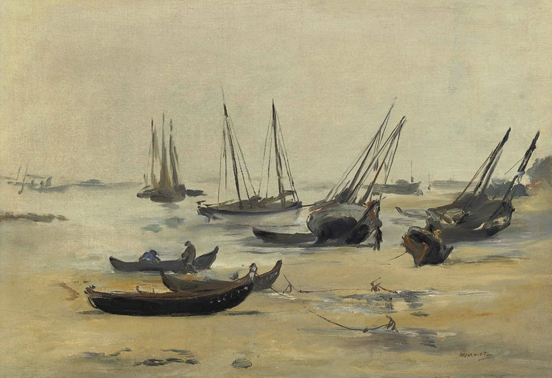 कम ज्वार पर समुद्र तट - Édouard Manet