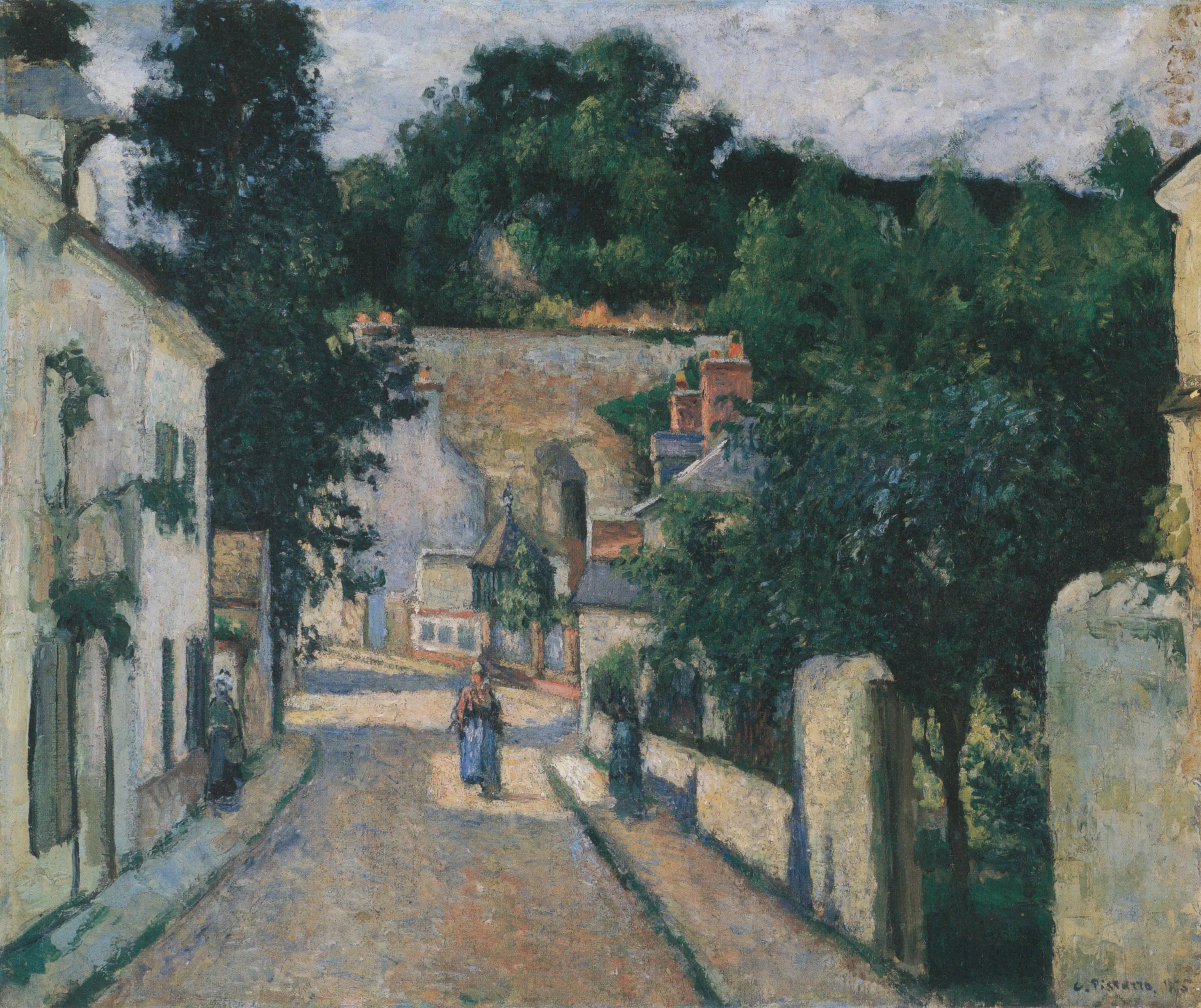 Reproduction du tableau « Rue de l'Hermitage, à Pontoise - Camille Pissarro » par Alpha Reproduction en peinture à l’huile