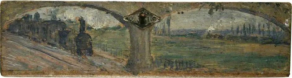 Reproduction du tableau « Paysage avec trains à vapeur - Camille Pissarro » par Alpha Reproduction en peinture à l’huile