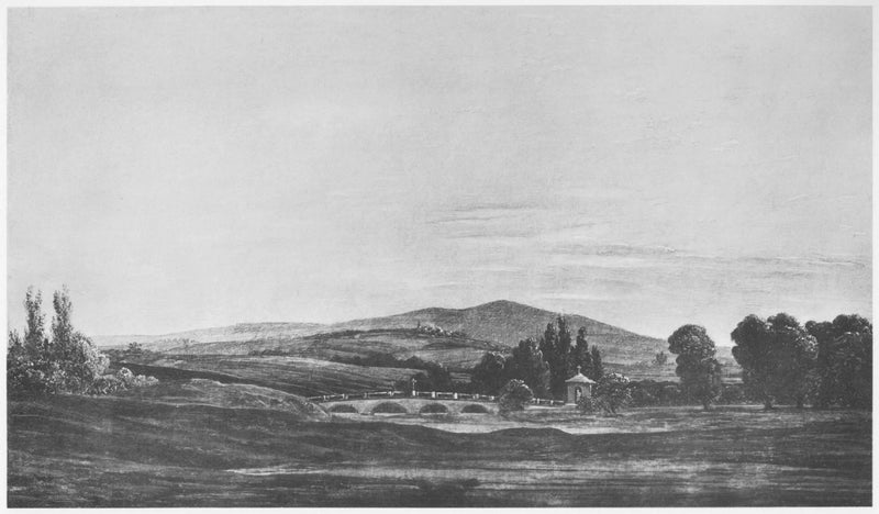 दिग्गजों के पर्वत श्रृंखला में परिदृश्य - कैस्पर डेविड फ्राइडरिच