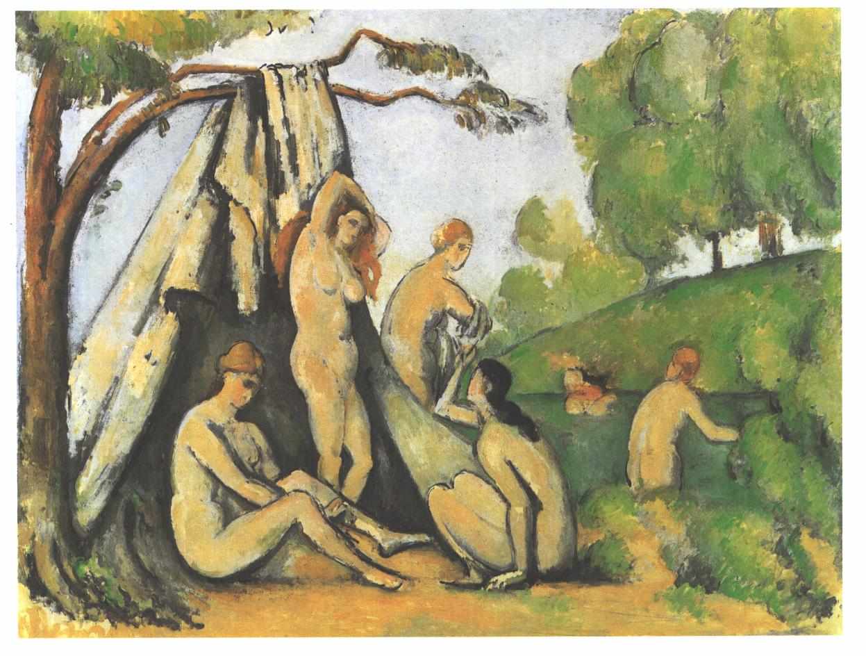 Reproduction du tableau « Baigneuses devant la tente - Paul Cézanne » par Alpha Reproduction en peinture à l’huile