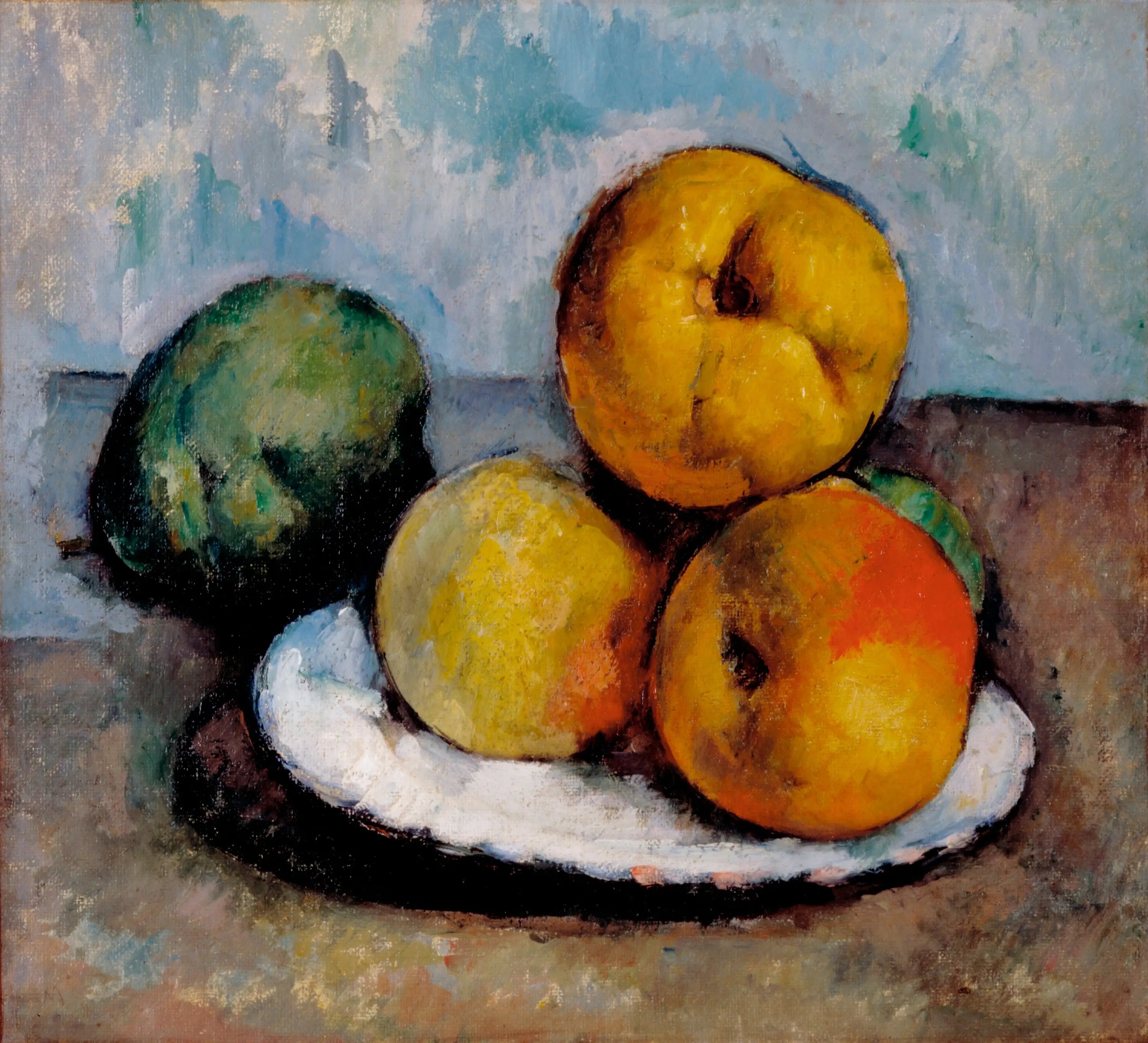 Reproduction du tableau « Nature morte avec pommes - Paul Cézanne » par Alpha Reproduction en peinture à l’huile